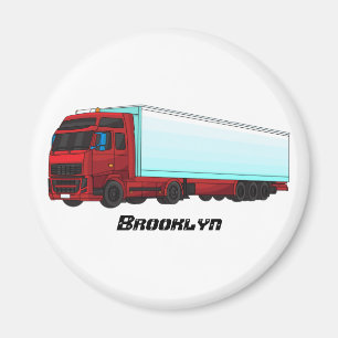 Aimant Illustration de camion roumain