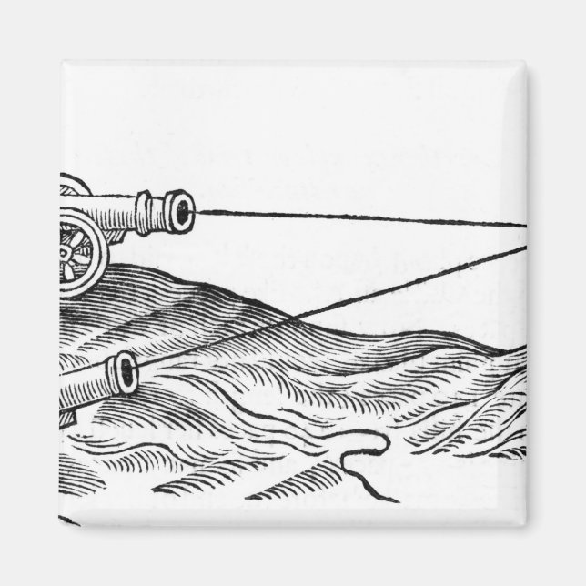 Aimant Illustration de Cannon Fire (Devant)