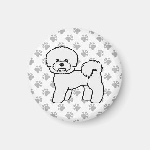 Aimant Illustration de chien de dessin animé mignon Bicho