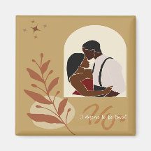 Illustration de couple noir « Je mérite être aimé