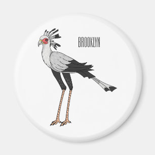 Aimant Illustration de dessin du secrétaire pour oiseaux