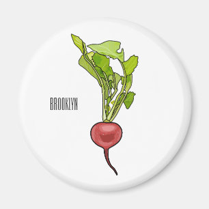 Aimant Illustration de dessin Radish