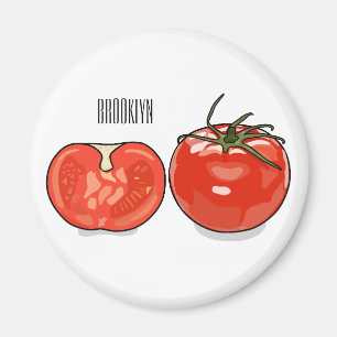 Aimant Illustration de dessin sur la tomate