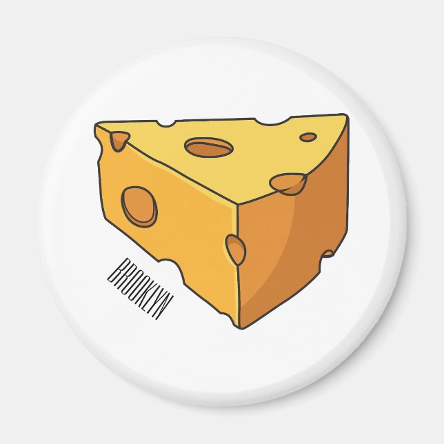 Aimant Illustration de fromage (Devant)