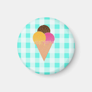 Aimant Illustration de glace colorée