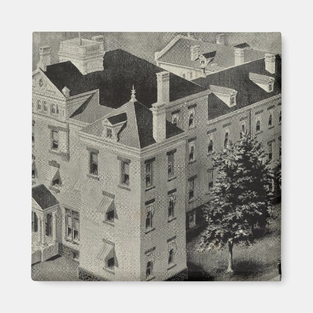 Aimant Illustration de Hartford Connecticut (Devant)