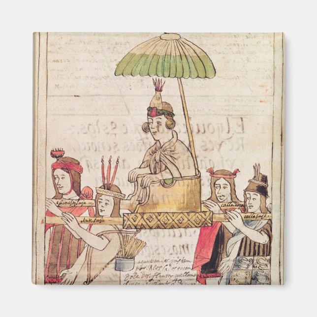 Aimant Illustration de Huascar Inca (Devant)