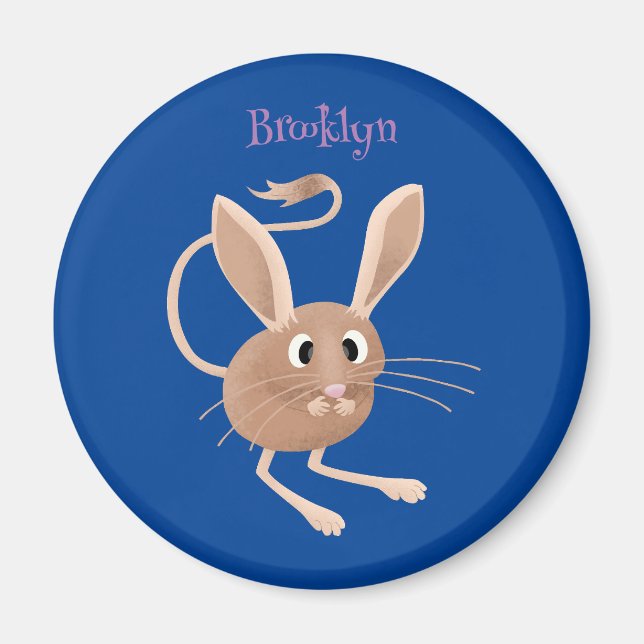 Aimant Illustration de jerboa aux longues oreilles (Devant)