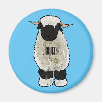 Illustration de la caricature de mouton Valais Bla