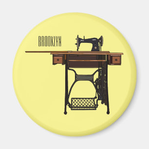 Aimant Illustration de la machine à coudre