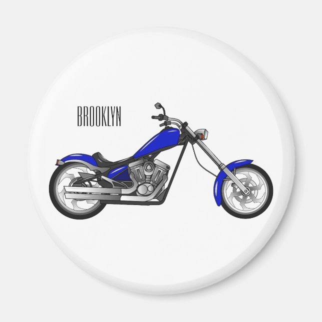Aimant Illustration de la moto à hélico (Devant)