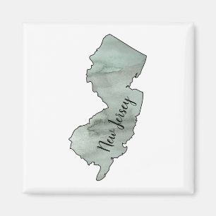 Aimant Illustration de l'état du New Jersey