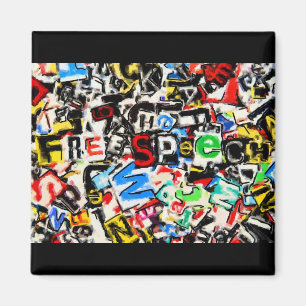 Aimant Illustration de liberté de parole