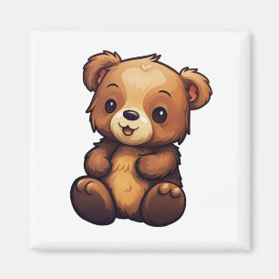 Aimant Illustration de l'ours de dessin