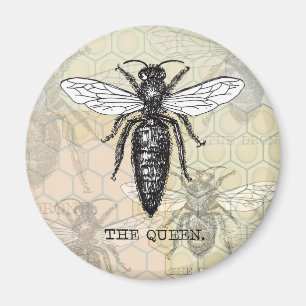 Aimant Illustration de reine abeille insecte