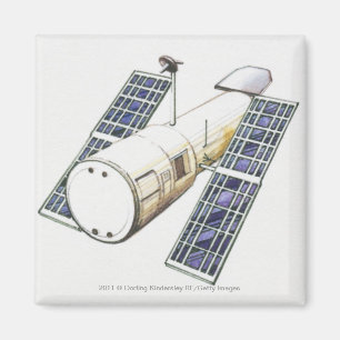 Aimant Illustration de satellite utilisée pour la