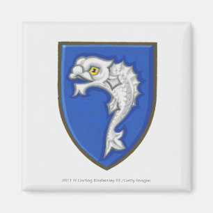 Aimant Illustration de symbole héraldique de poissons sur