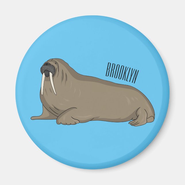 Aimant Illustration de Walrus (Devant)