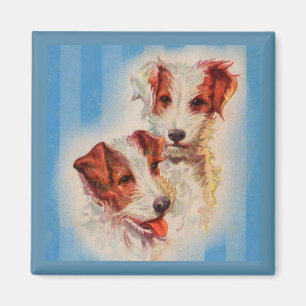 Aimant Illustration des terriers CUTE Jack Russell