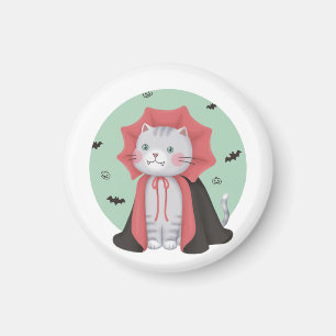 Aimant Illustration d'Halloween : Vampire Cat