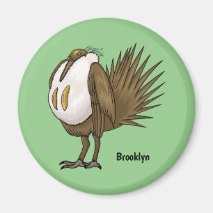 Aimant Illustration d'oiseau de tétras des armoises