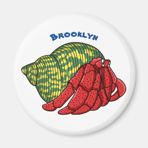 Aimant Illustration du crabe mignon