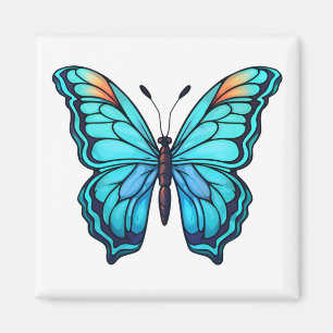 Aimant Illustration du papillon de dessin