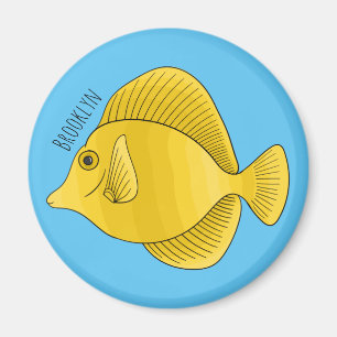 Aimant Illustration du poisson-tang jaune