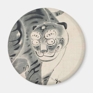 Aimant Illustration du tigre par Ito Jakuchu