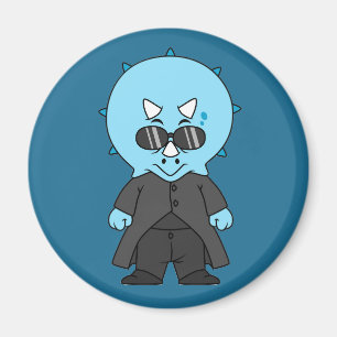 Aimant Illustration D'Une Matrice Tricératops.