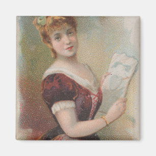 Aimant Illustration élégante antique de la Saint-Valentin