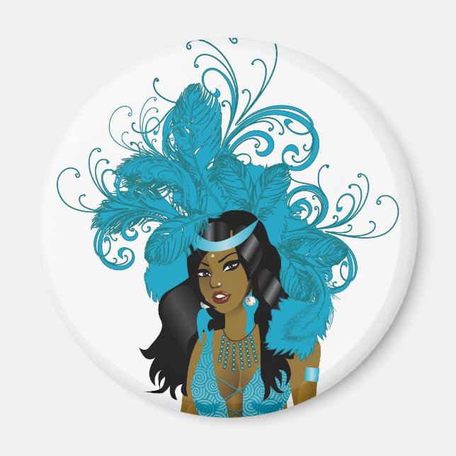 Aimant Illustration pour le costume de carnaval ou specta (Devant)