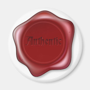 Aimant Illustration rouge authentique de joint de cire