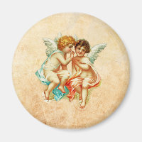 Illustration vintage Ephemera Angel Cherubs