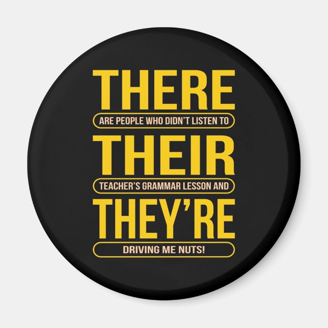 Aimant Ils sont professeurs d'anglais (Devant)