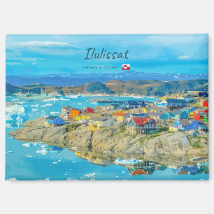 Aimant Ilulissat, Groenland - Ville des Icebergs