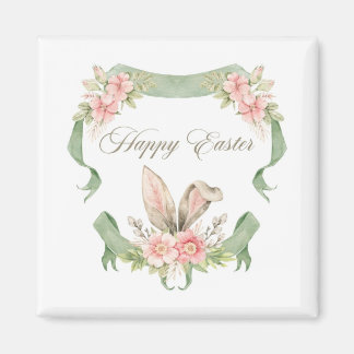 AIMANT ÍMA FELIZ PASCOA COELHO AQUARELA FLORALE