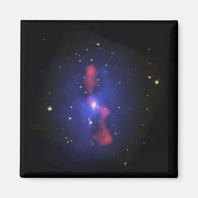 Aimant Image composite d'un amas de galaxies (Devant)