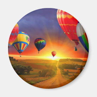 Aimant image de la montgolfière
