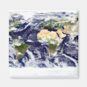 Aimant image de Vrai-couleur de la terre entière