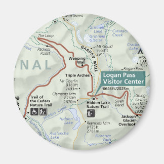 Aimant Image magnétique du glacier (Montana)