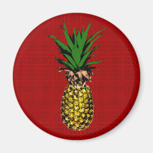 Aimant Image Newsprint ananas