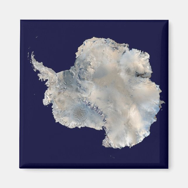 Aimant Image satellite de l'Antarctique (Devant)