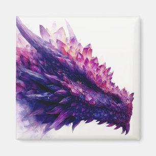 Aimant Imaginaire mystique Améthyste cristal Dragon Bête