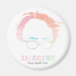 Aimant Imagine Bernie Sanders 2016 - aquarelles