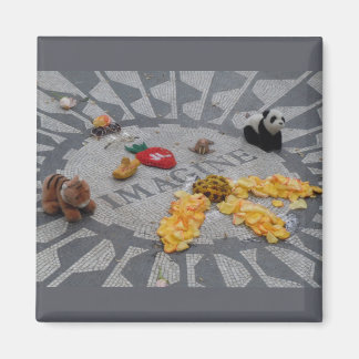 Aimant Imaginez les champs de fraises Central Park photo 