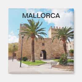 Aimant imán ciudad fortificada de Alcudia en Mallorca
