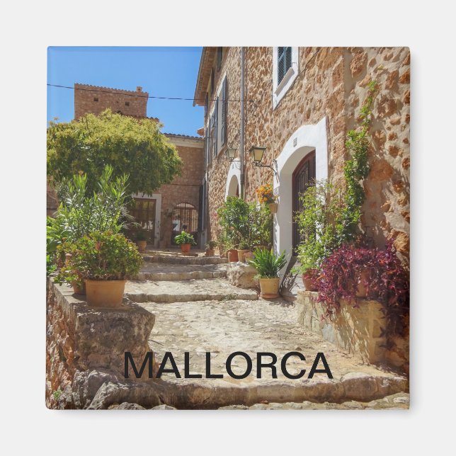 Aimant imán de Fornalutx en la isla de Mallorca (Devant)