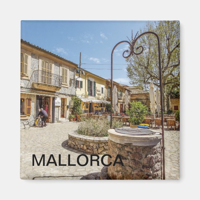 Aimant imán de Valldemossa en la isla de Mallorca (Devant)