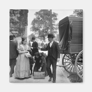 Aimant Immigrés au parc de batterie, 1900